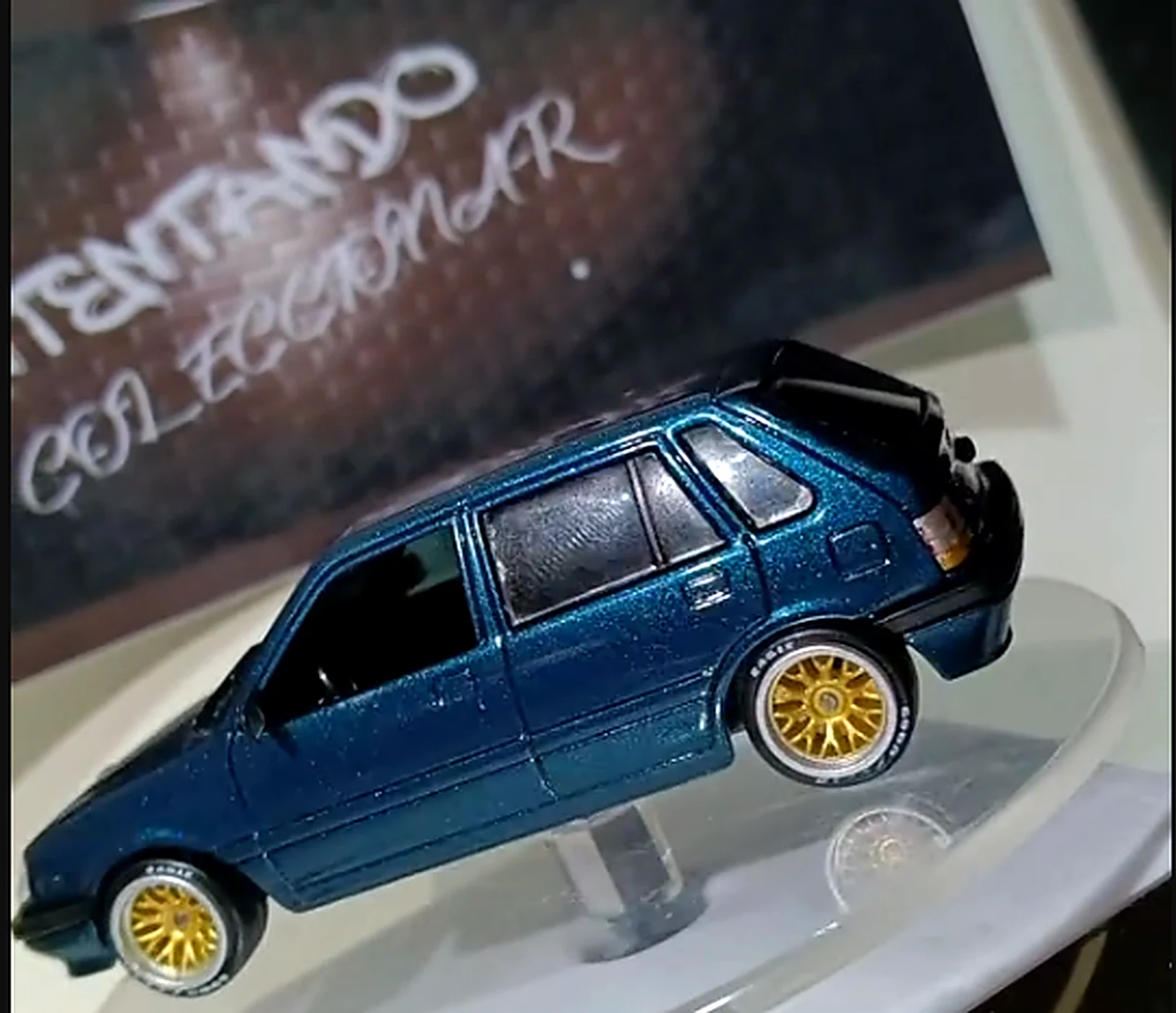 Chevrolet Sprint teal a escala 1:43 metalizado — autos coleccionables Bogotá